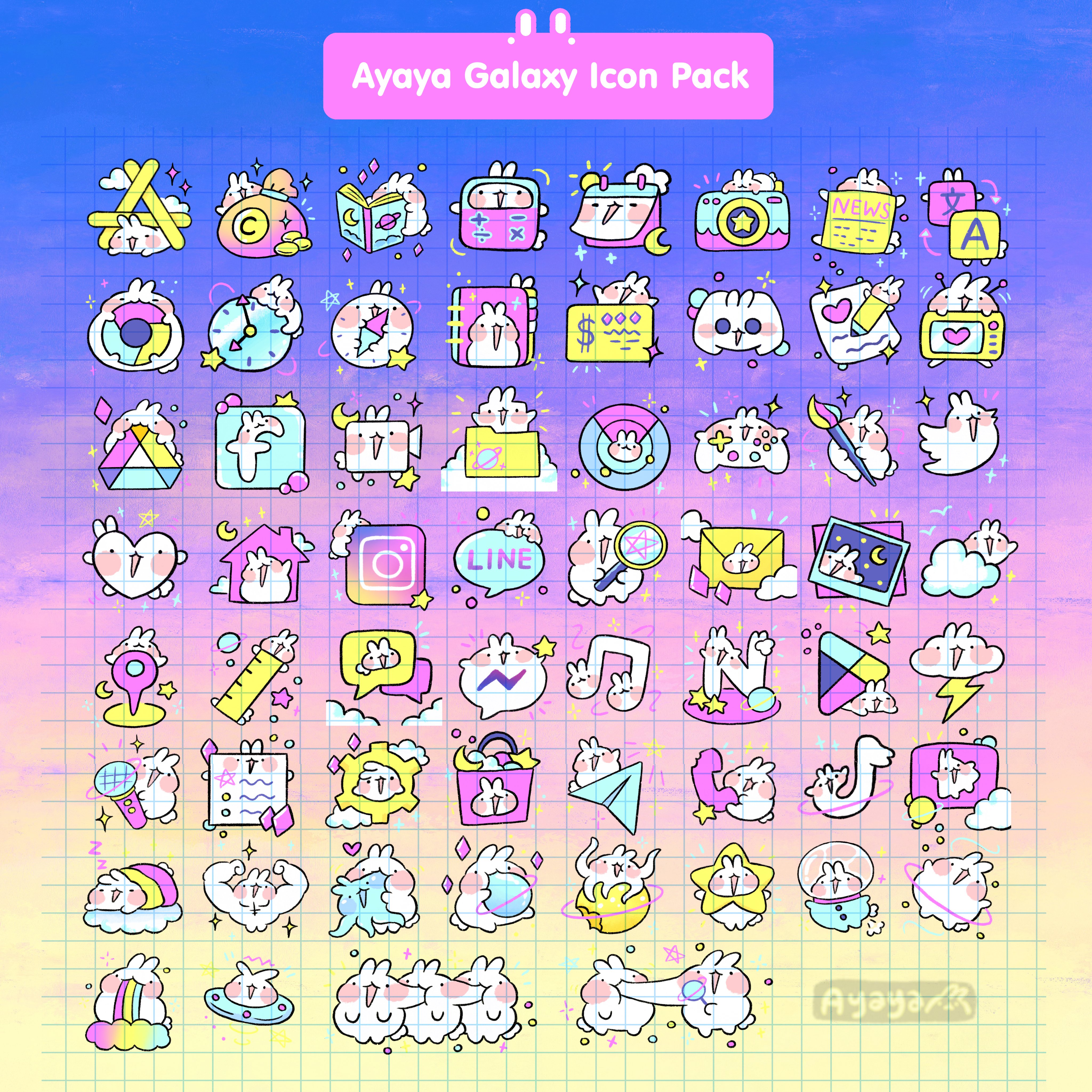 Ayaya Galaxy Icon (ราคายังไม่รวมค่าส่ง +20บาทนะคะ)