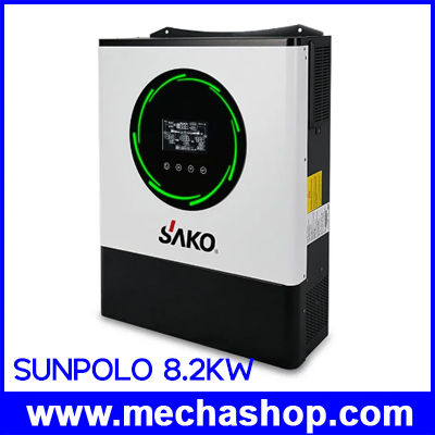 อินเวอร์เตอร์ SUNPOLO 8.2KVA/48V On/off grid solar Inverter, with AC charger and 150A MPPT solar charger built in, parallel function (สินค้า Pre-Order)