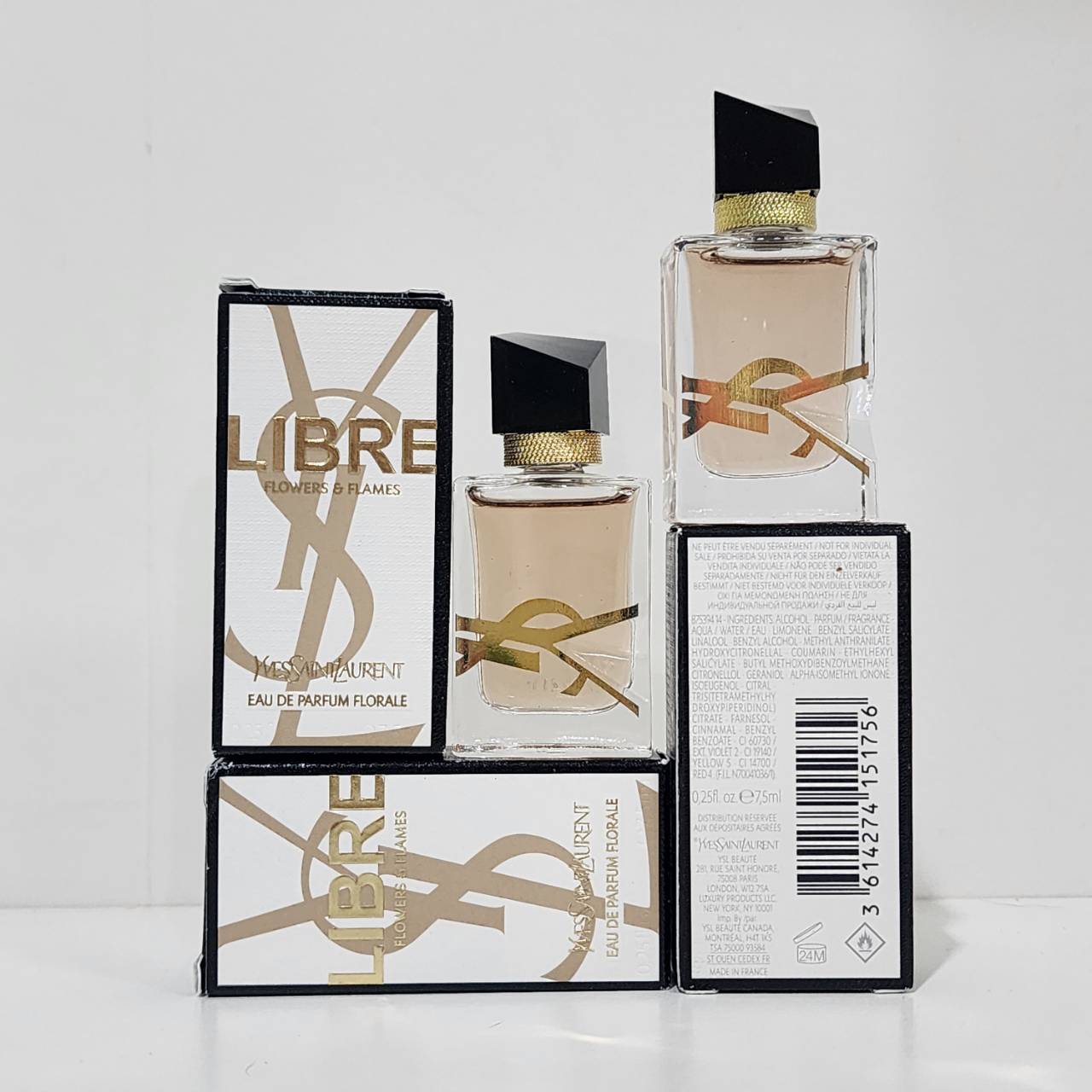 น้ำหอมจิ๋วมินิ YSL Libre Flowers & Flames EDP 7.5mlแบบแต้มมีกล่อง ( Mini Perfume น้ำหอมขนาดพกพา) น้ำหอมจิ๋วมินิ ขวดน่ารัก ตั้งโชว์ก็สวย พกพาก็สะดวก หัวแต้มตามจุดชีพจร