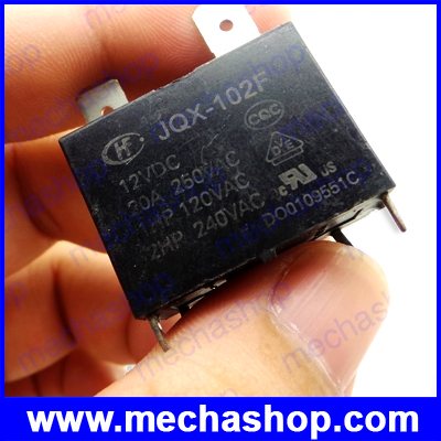 รีเลย์ไฟฟ้า Relay JQX-102F 12VDC หน้าสัมผัส 20A