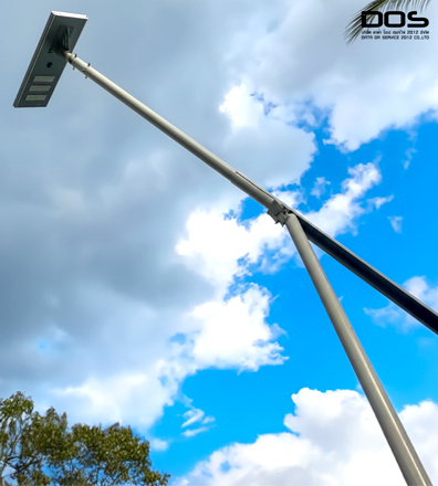 แบบเสาไฟโซล่าเซลล์ DOS-SA100