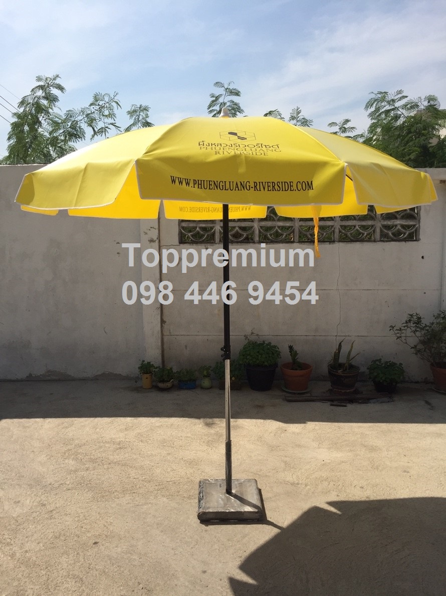 ร่มสนามขนาด 45นิ้ว ร่มสนามโฆษณา ร่มสนามสกรีนโลโก้ รับทำร่มสนามไม่มีขั้นต่ำ 1 คันรับทำ