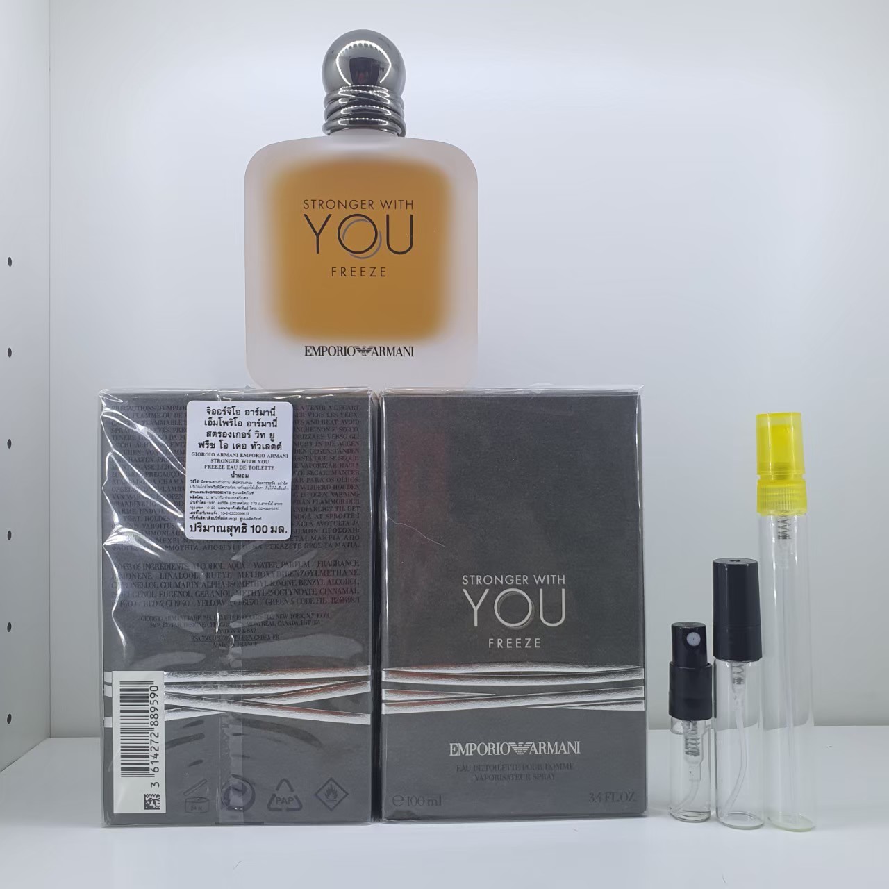 น้ำหอมแท้แบ่งขาย Giorgio Armani Emporio Armani Stronger with You Freeze for Him EDT💕Travel Size #แบบทดลอง