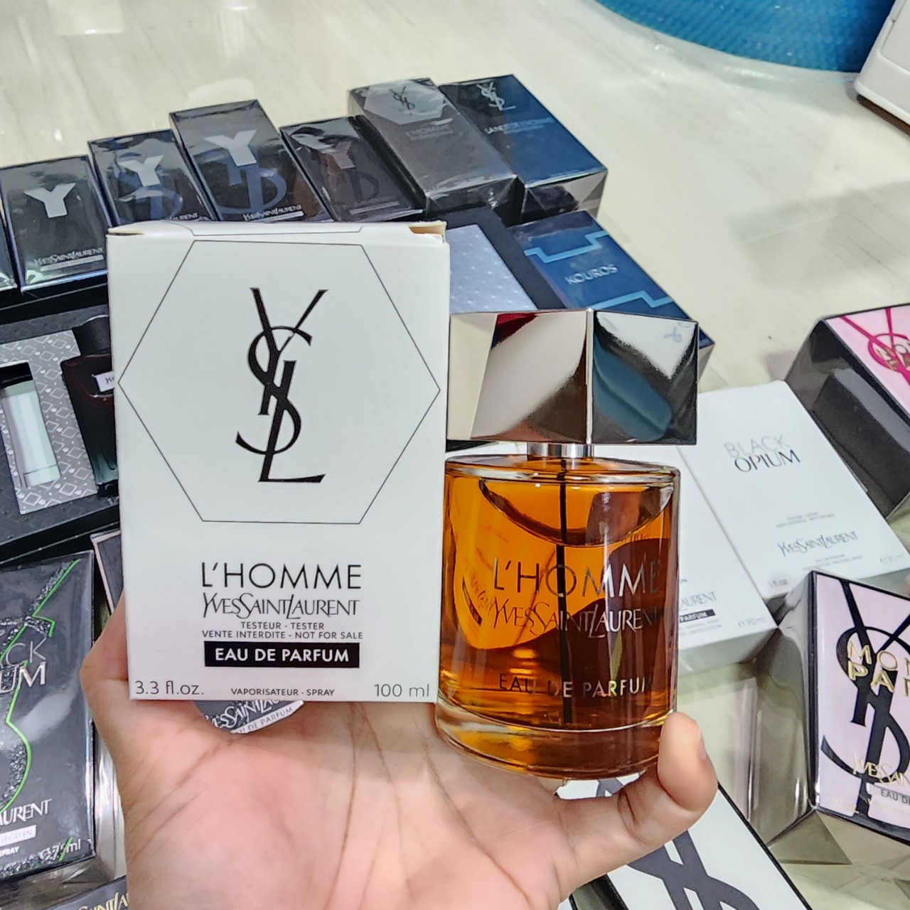 น้ำหอมแท้ YSL L'Homme Eau De Parfum 100ml กล่องเทส ป้ายไทย 01/2022