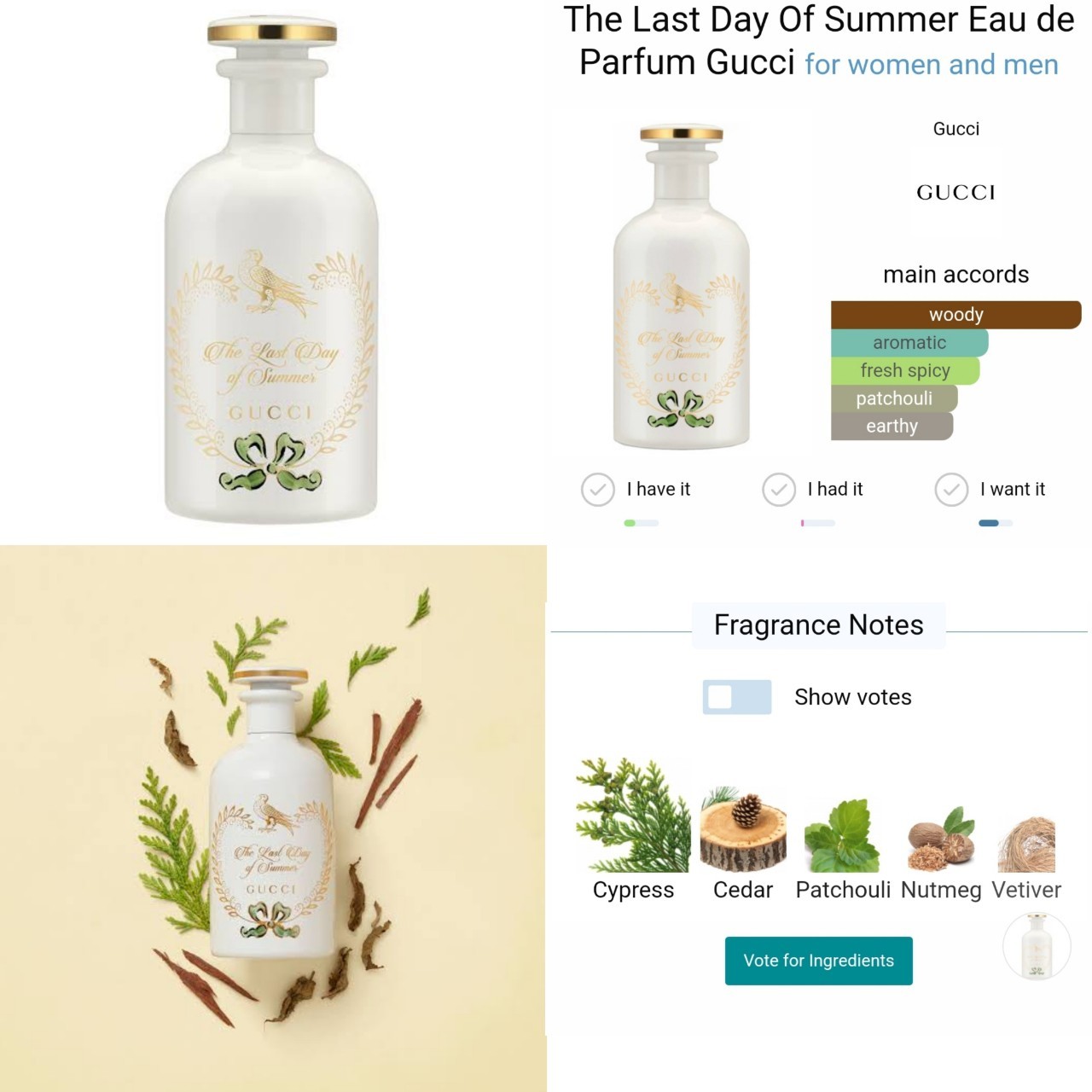 น้ำหอมแท้แบ่งขาย Gucci The Alchemist's Garden The Last Day of Summer EDP 💕Travel Size แบบทดลอง