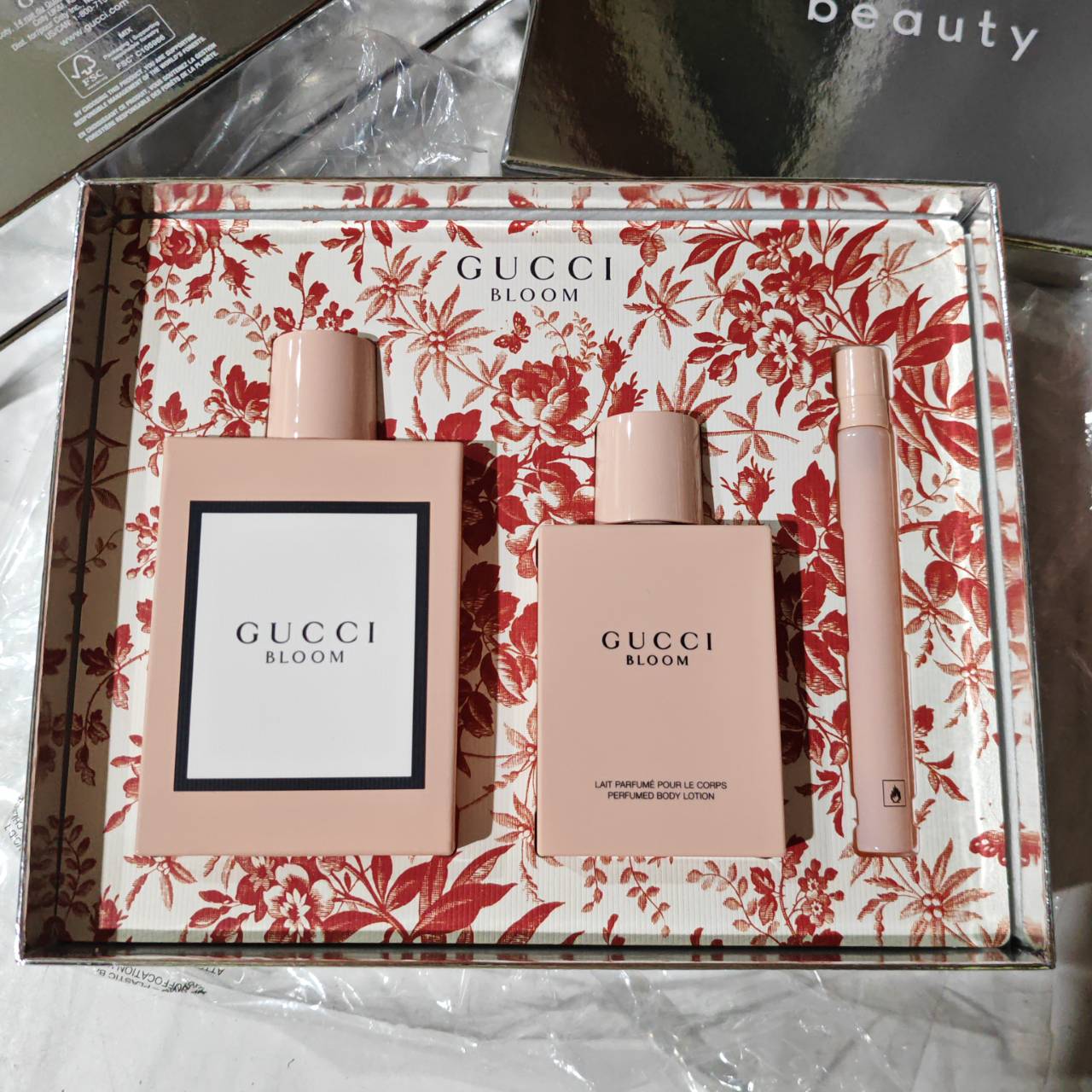 น้ำหอมแท้ Gucci bloom edp Set 3pcs (100ml + Lotion 100ml + 10ml )