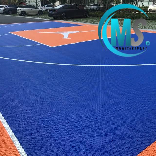 สนามบาส4x6m พร้อมแป้นบาส