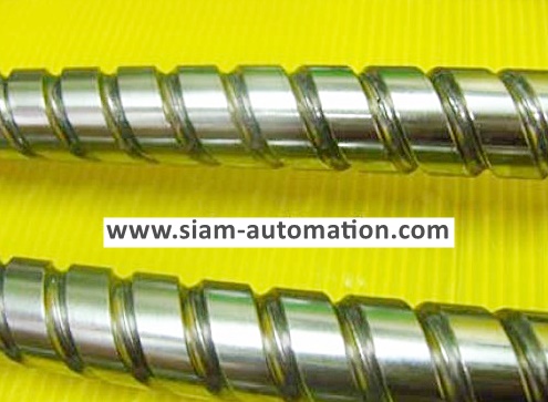 บอลสกรู ยาว130cm เส้นผ่านศูนย์กลางของแกน20mm ระยะหว่างเกลียว8mm (มือสอง)