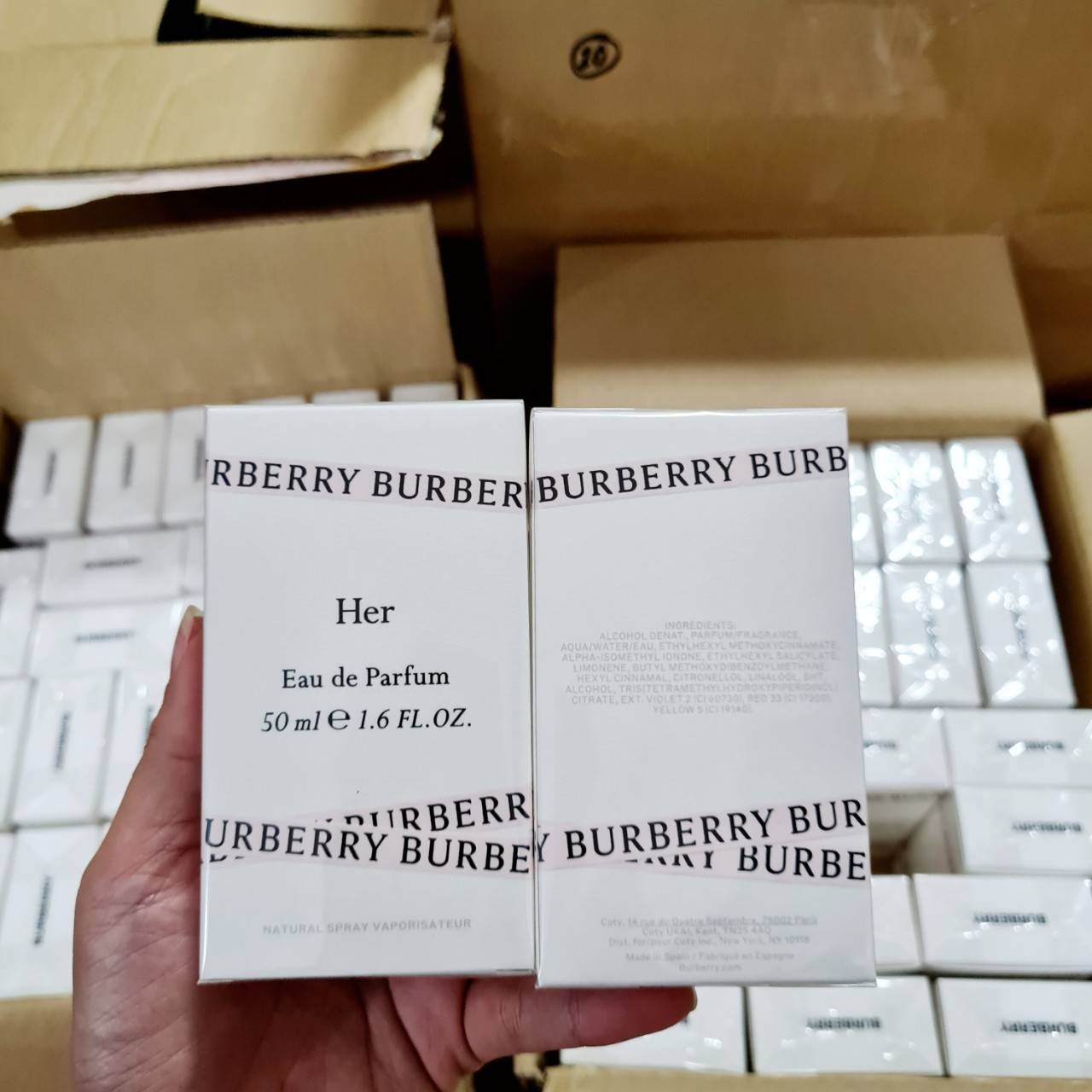 น้ำหอมแท้ Burberry Her EDP ขนาด 50ml กล่องซีล