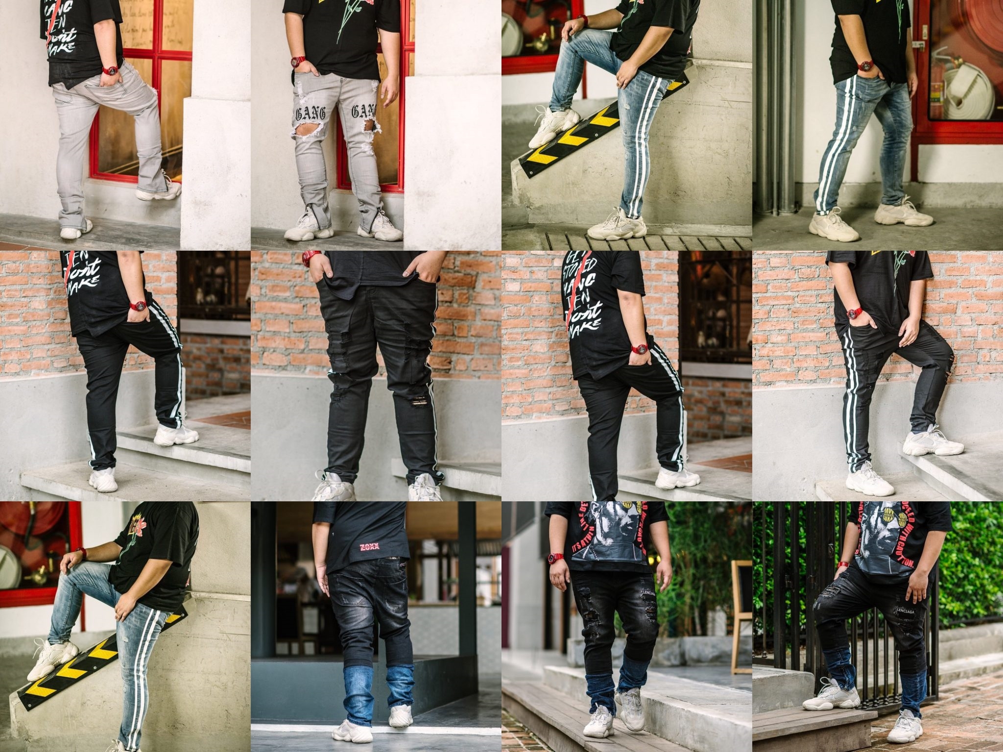 กางเกงยีนส์ขายาว Street Jeans AN-09