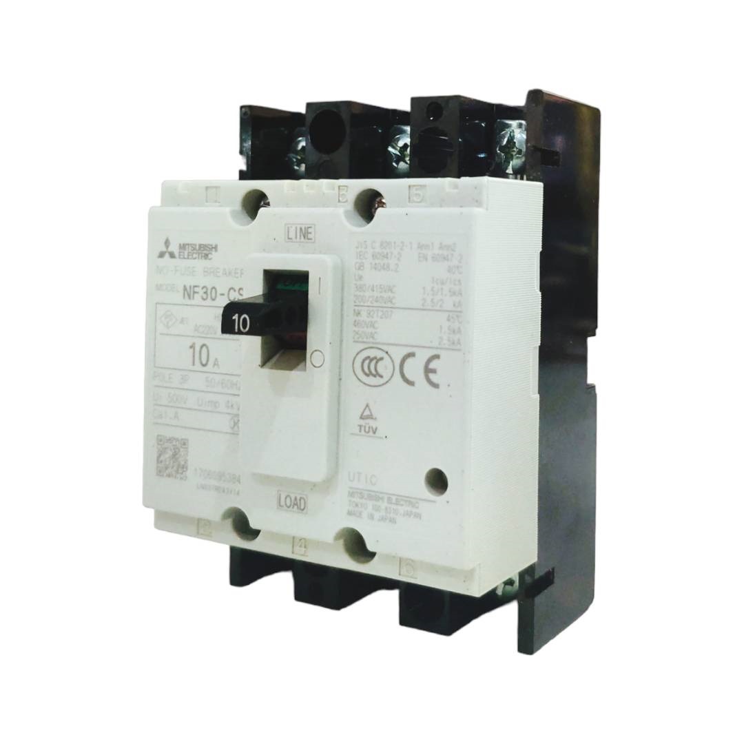 ON-FUSE BREAKER NF30-CS 3P 10A MITSUBISHI