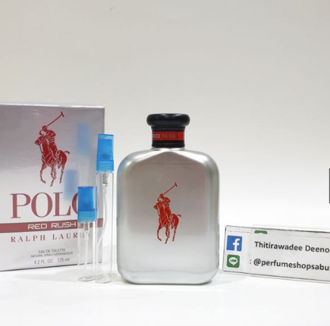 น้ำหอมแท้แบ่งขาย Polo Ralph Lauren Polo Red RUSH (EAU DE TOILETTE)💕Travel Size #แบบทดลอง