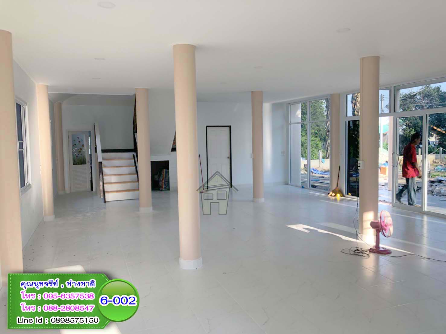 6-002 บ้านน็อคดาวน์ - บ้านหลังใหญ่ - ทรงจั่วมุกซ้อน