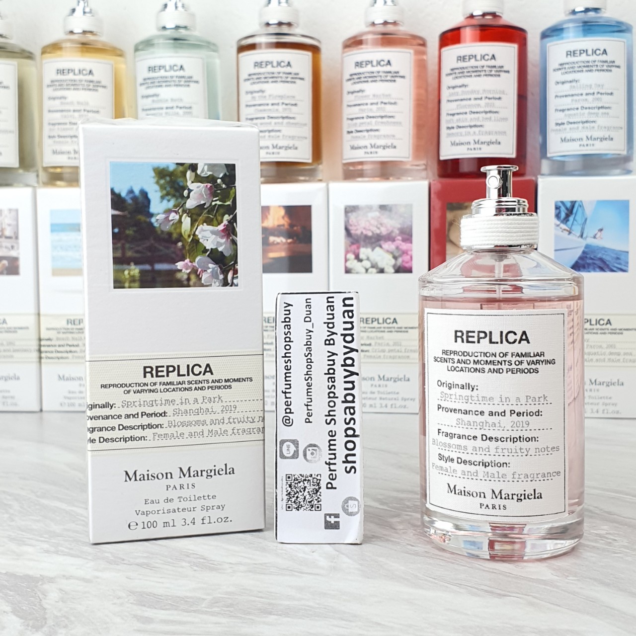 น้ำหอมแท้ Maison Margiela Replica Springtime In A Park Edt 100ml กล่องซีล