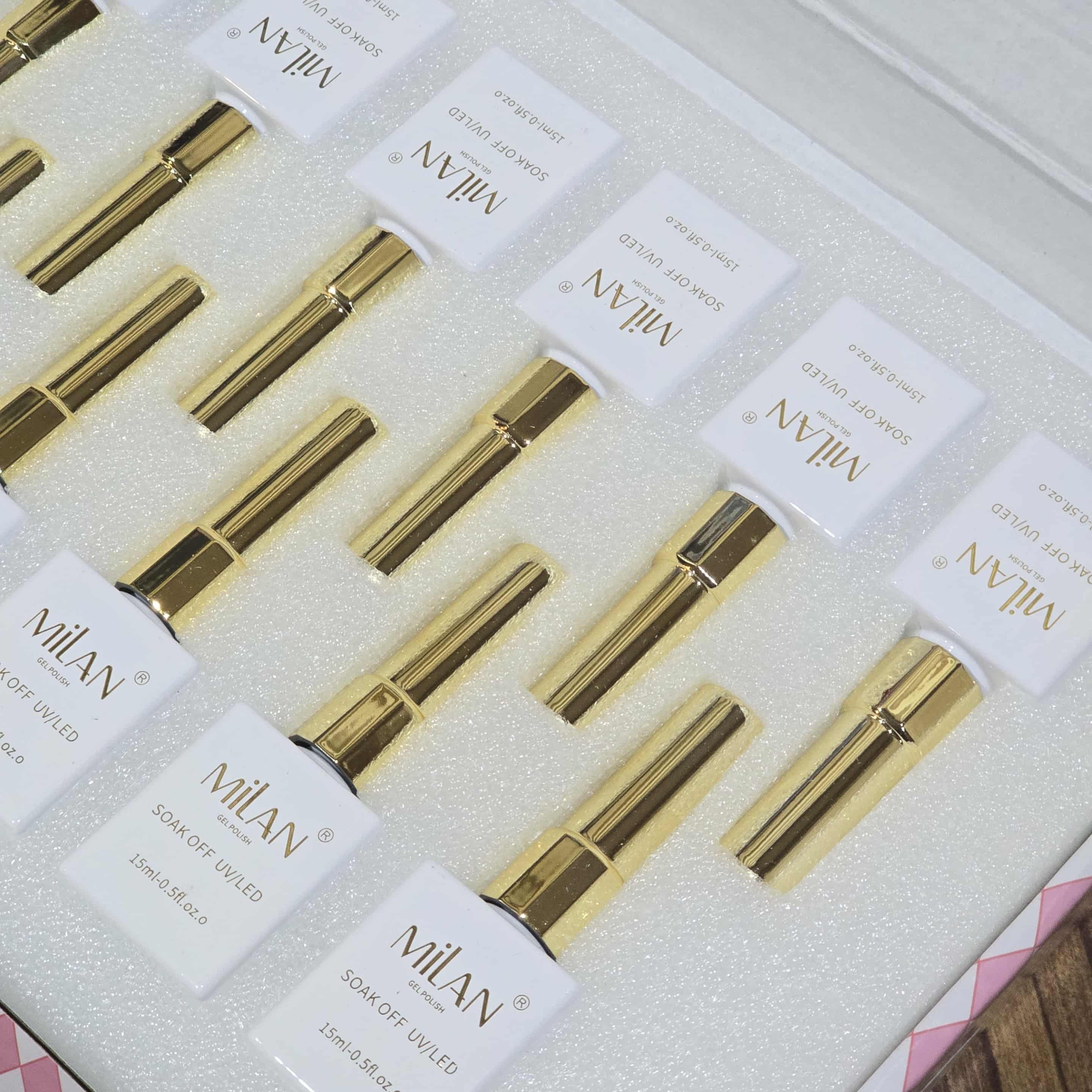 สีเจลแคทอาย MILAN Gel Cat Eye 12สี ขนาด15ml พร้อมชาร์ตสี