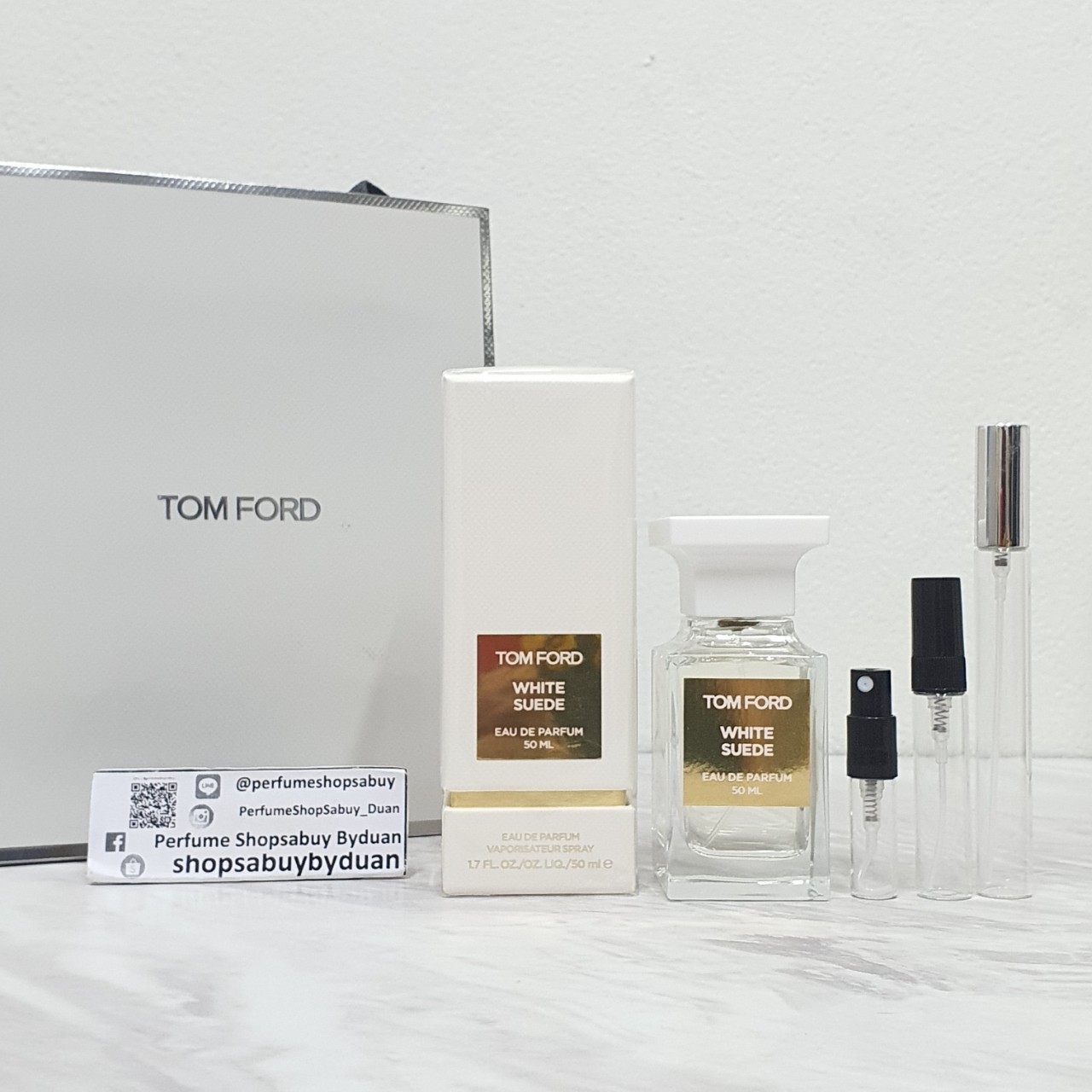 น้ำหอมแท้แบ่งขาย Tom Ford White Suede EDP💕Travel Size #แบบทดลอง