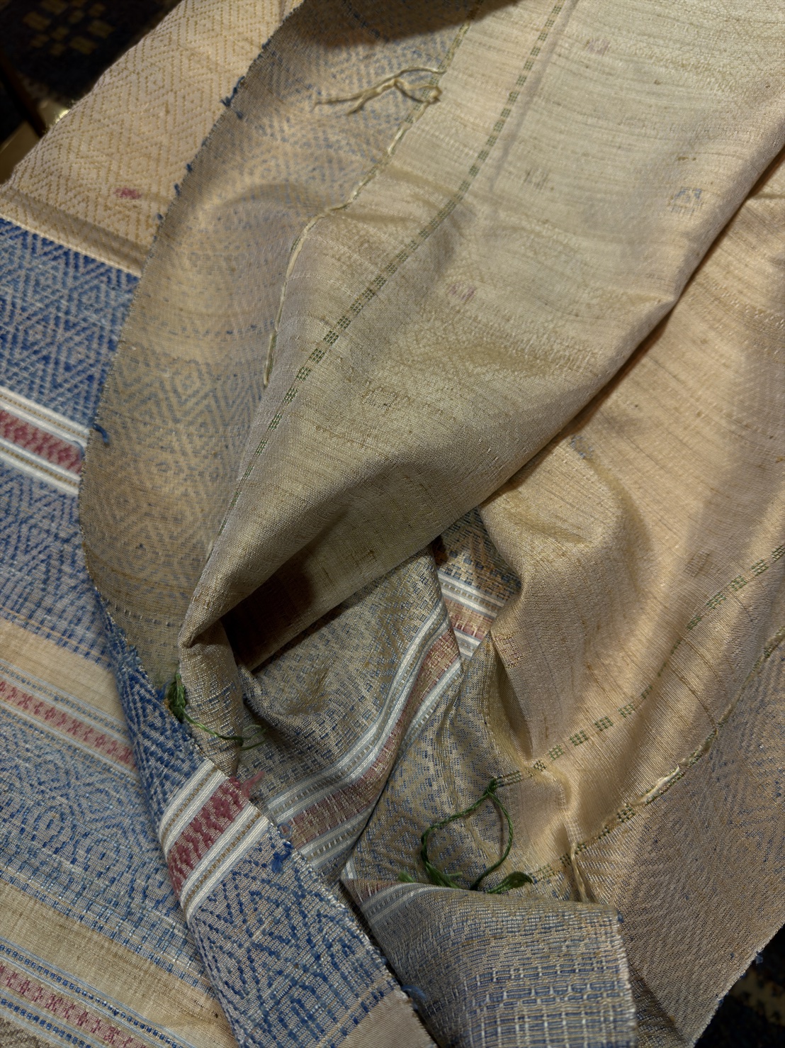 ซิ่นขิดไหม ขนาด1x3.5เมตร สีน้ำเงิน รหัส R4F-155-12468151