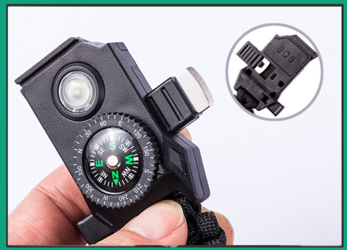 ก้ามปู ไฟ LED เข็มทิศ แท่งจุดไฟ