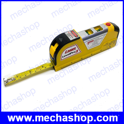 วัดระดับน้ำเลเซอร์ เลเซอร์วัดระดับน้ำ เครื่องมือวัดระดับเลเซอร์ Laser Level Pro 3 Measuring Equipment 8FT250CM