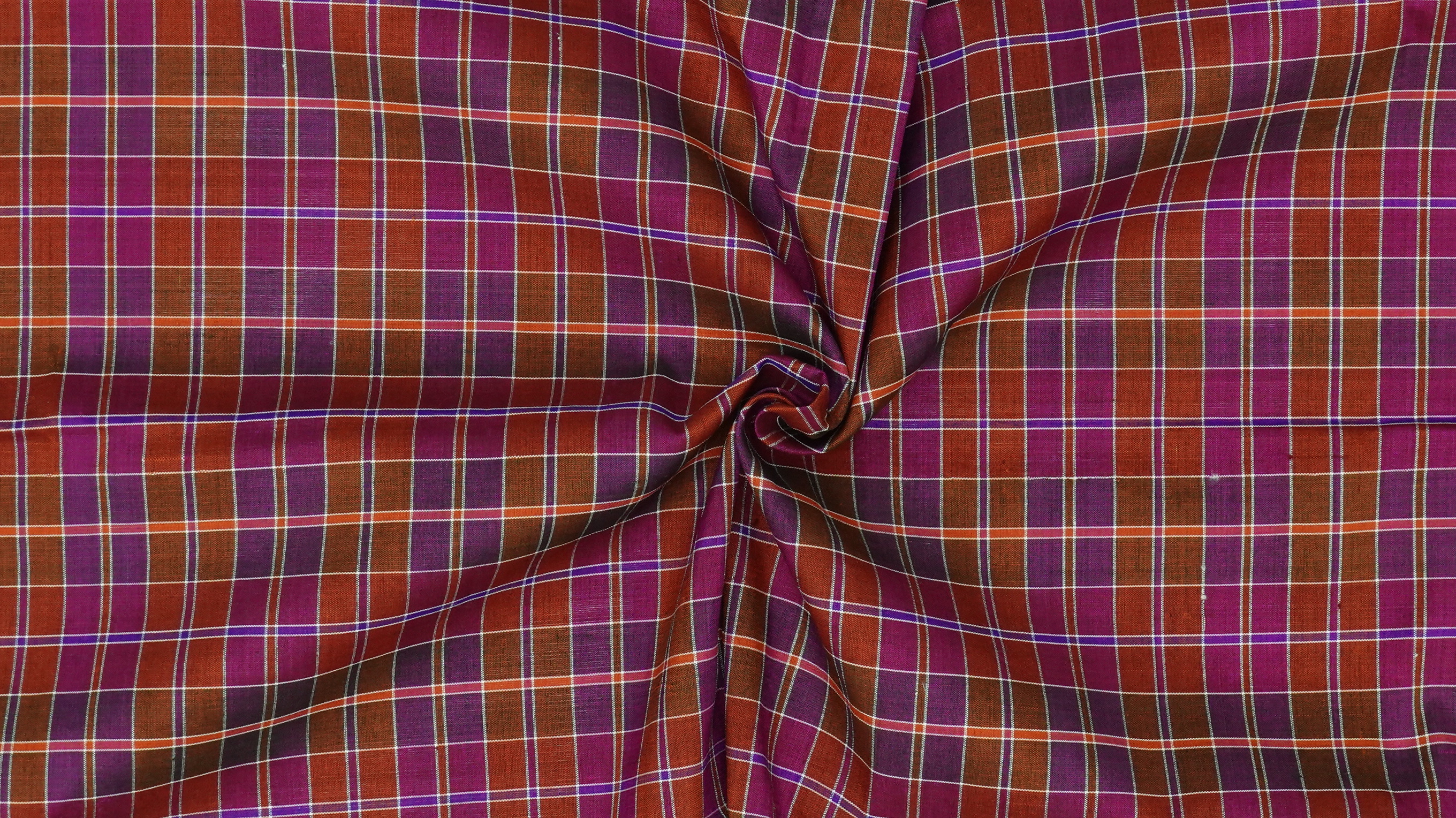 ผ้าขาวม้า ผ้าไหม ไหมแท้ ขนาด 63x200cm ขิดลายช้าง สีชมพู รหัส R4E-ME-01086811