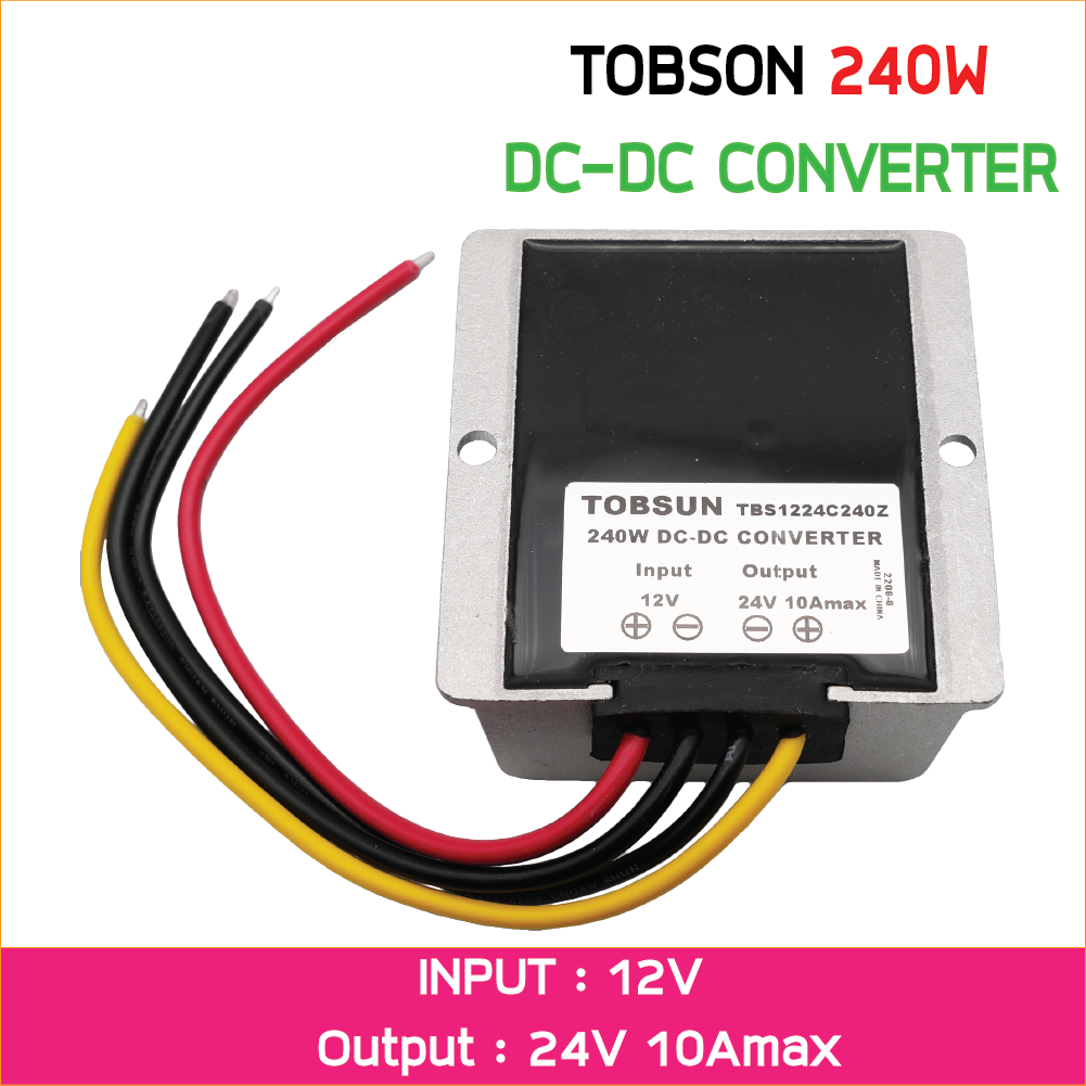 12V to 24V 10A 240W สวิทช์ชิ่งป้ายไฟวิ่ง ตัวแปลงแรงดันไฟ DC to DC Boost Voltage Converter Regulator ดีซีคอนเวอร์เตอร์