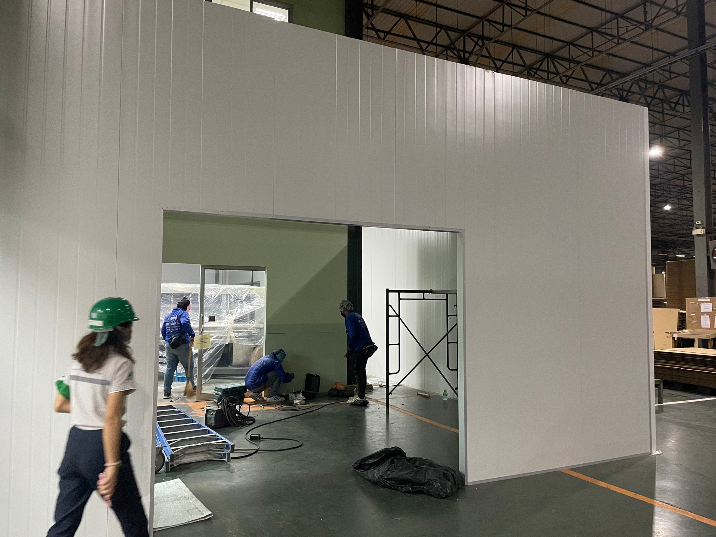 งานกั้นห้องในโกดัง กั้นห้องในโรงงาน ขนาด6.00x10.00 เมตร สมุทรสาคร