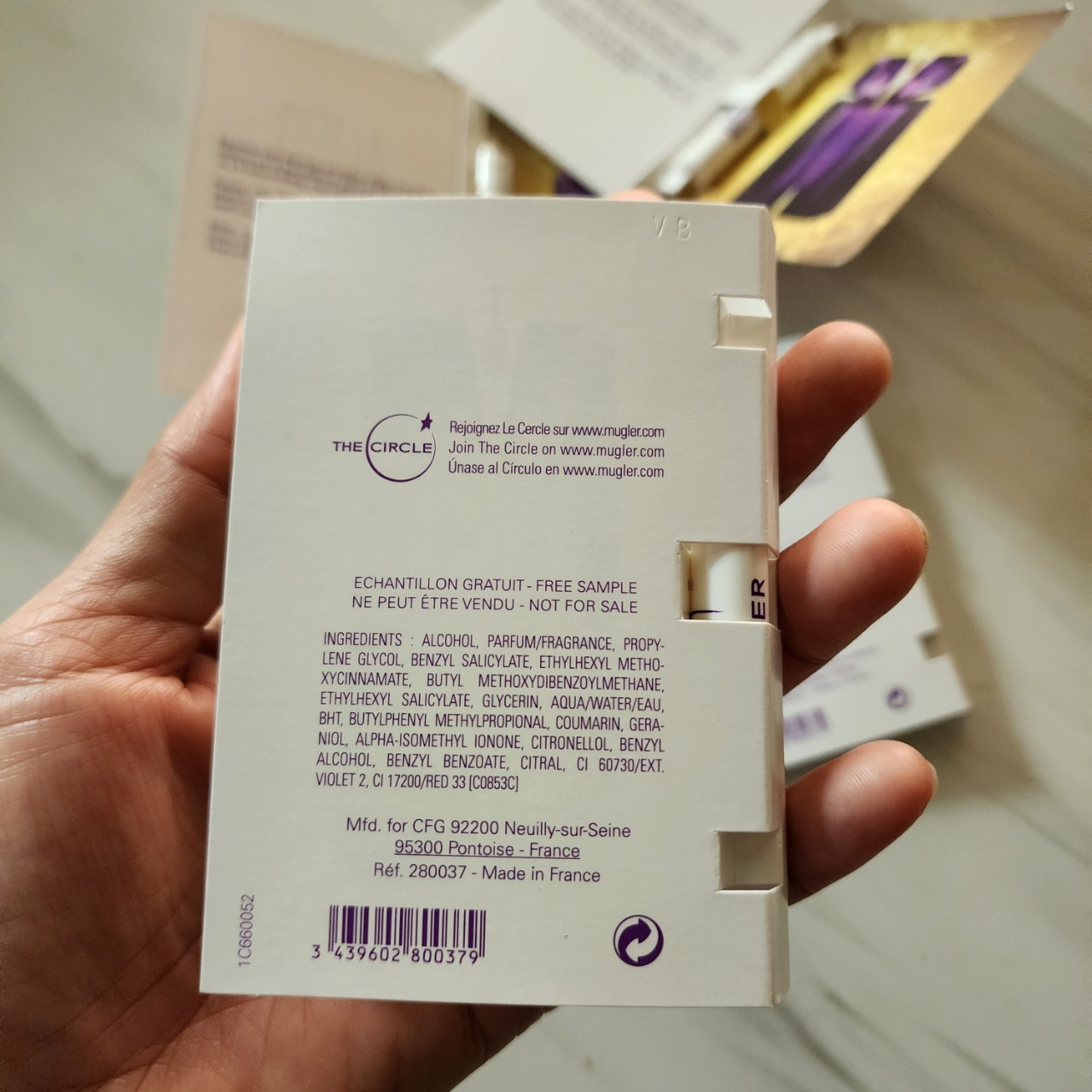 น้ำหอมไวออลหลอดทดลอง Thierry Mugler Alien EDP 1.2ml Spray Sample Vial แบบหลอดทดลอง น้ำหอมไวออลแบบหลอด