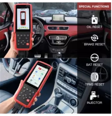 Launch X431 Pro Car Diagnostic Tool CRP818 Professional Obd2 Scanner for European 26 Cars with Oil TPMS Break Battery Injector Reset Touch Screen Handheld One Year Free Wifi Update