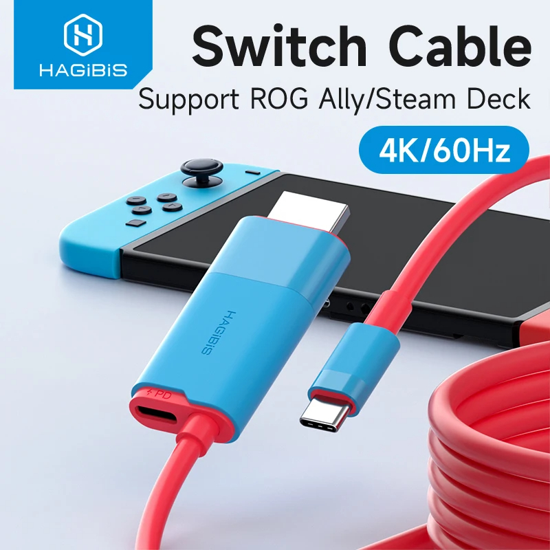 HAGIBIS SWC10 USB-C สาย Type C Thunderbolt 3 to HDMI cable 4K 60Hz