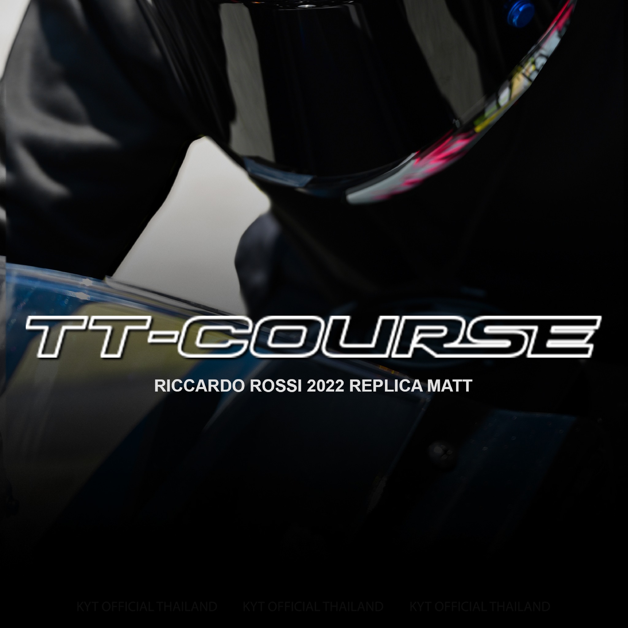 KYT รุ่น TT-Course ลายแข่ง RICCARDO ROSSI MATT Replica