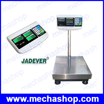 เครื่องชั่งคำนวนราคา เครื่องชั่งแบบตั้งพื้น 30kg/5g, 60kg/10g, 150kg/20g, 300kg/50g, 600kg/100g, แท่นเหล็กฝาครอบสแตนเลส รุ่น JWI-700P ยี่ห้อ JADEVER (ไต้หวัน)