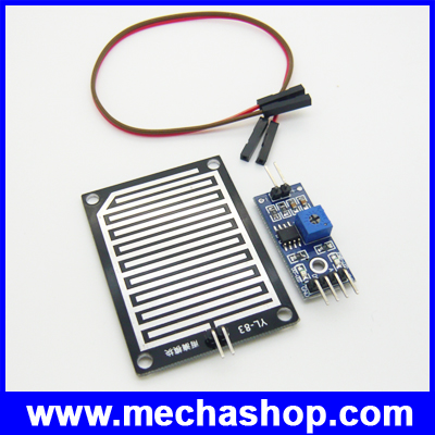 เซนเซอร์ตรวจจับฝนตก เซนเซอร์ฝนตก Rain sensor module Raindrops module weather module With 5Pin