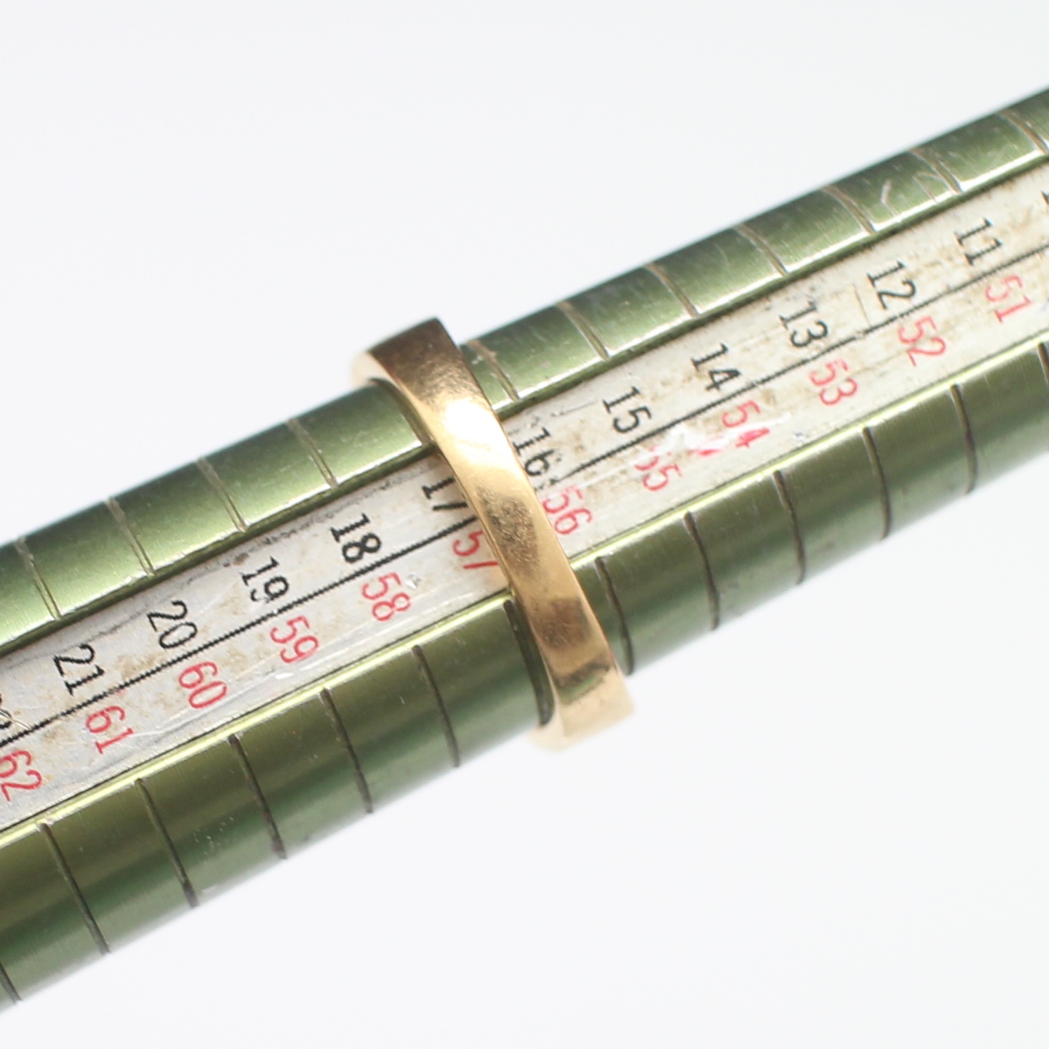 RG250231 แหวนทับทิมหลังเบี้ยแถว 5 เม็ด ทองแท้ 90% นน.รวม 5.3 กรัม ขนาดแหวน 57