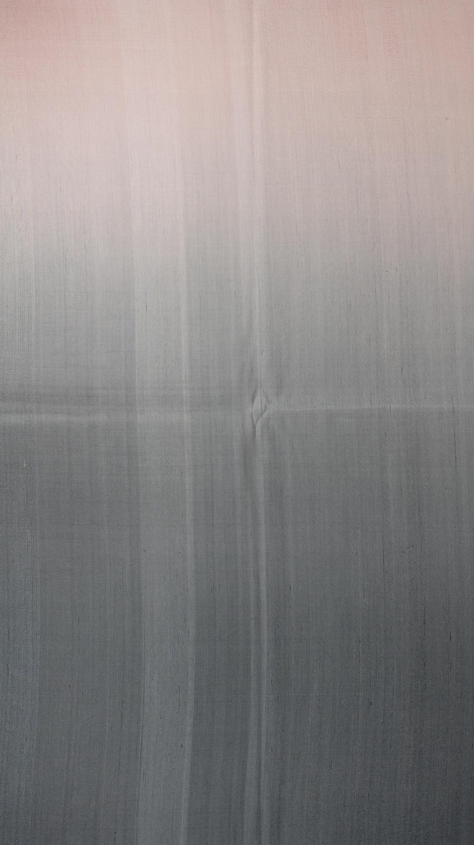 ผ้าไหมย้อมสไลด์สี ไหมบ้านทอมือ 2ตะกอ สีโอรส-สีเทา เลือกขนาด รหัส BT-TT-02246855