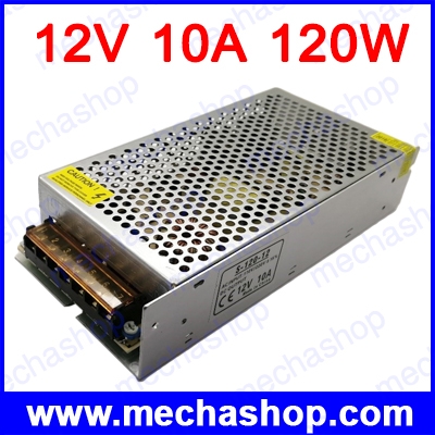 สวิทชิ่ง เพาเวอร์ซัพพาย แหล่งจ่ายไฟ Anex Power Supply 12V 10A 120W Normal Single output S-120-12 รับประกัน 1 ปี