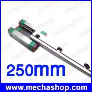 ลิเนียร์โมชั่นไกด์ LM Guide Linear Motion Guide 9mm Linear Guide MGN9 L= 250mm linear rail way + MGN9C