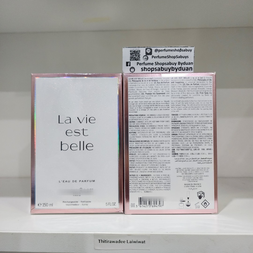 น้ำหอมแท้ Lancome La vie est belle for Women EDP 150ML กล่องซีล