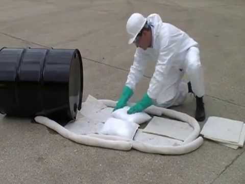 Oil Only Absorbent Boom วัสดุซับน้ำมันชนิดท่อน สีขาว