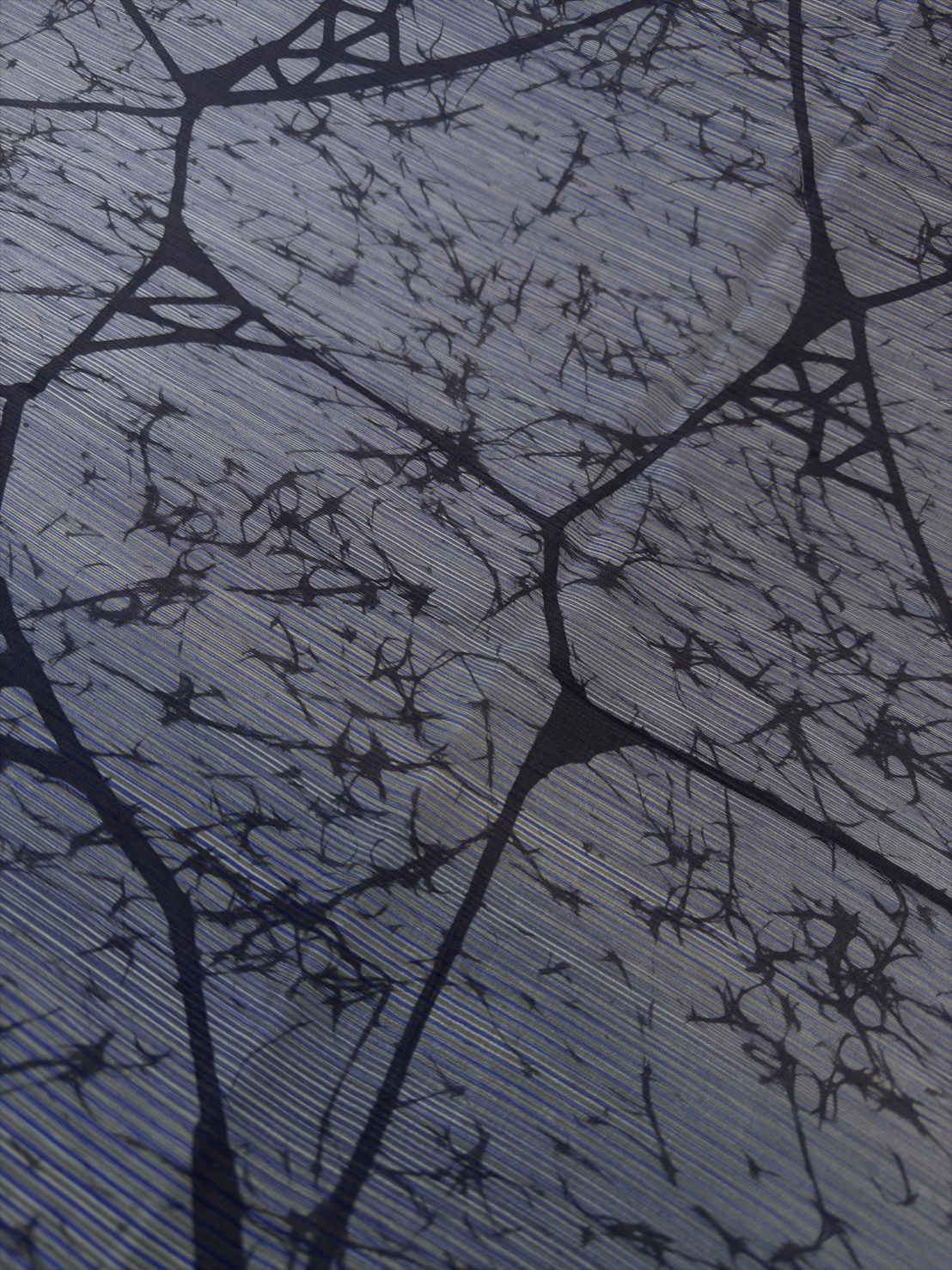 ผ้าไหมทอมือบาติก สีเทา ราคาต่อเมตร รหัส A11-Kaya-1204682