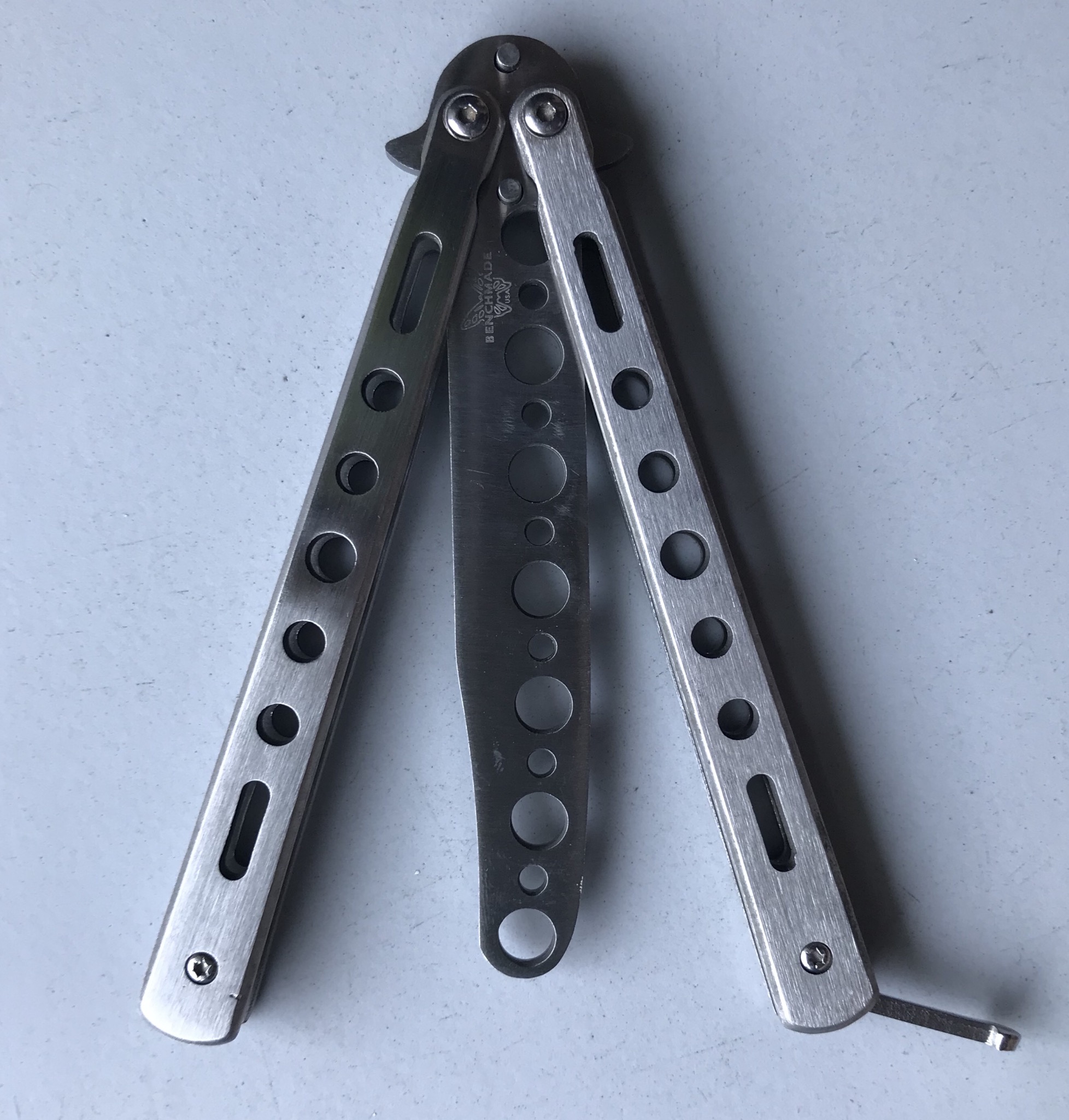 benchmade V.2-balisong knife trainer - มีดซ้อมบาลิซอง,มีดซ้อมพับ,มีดซ้อมควง