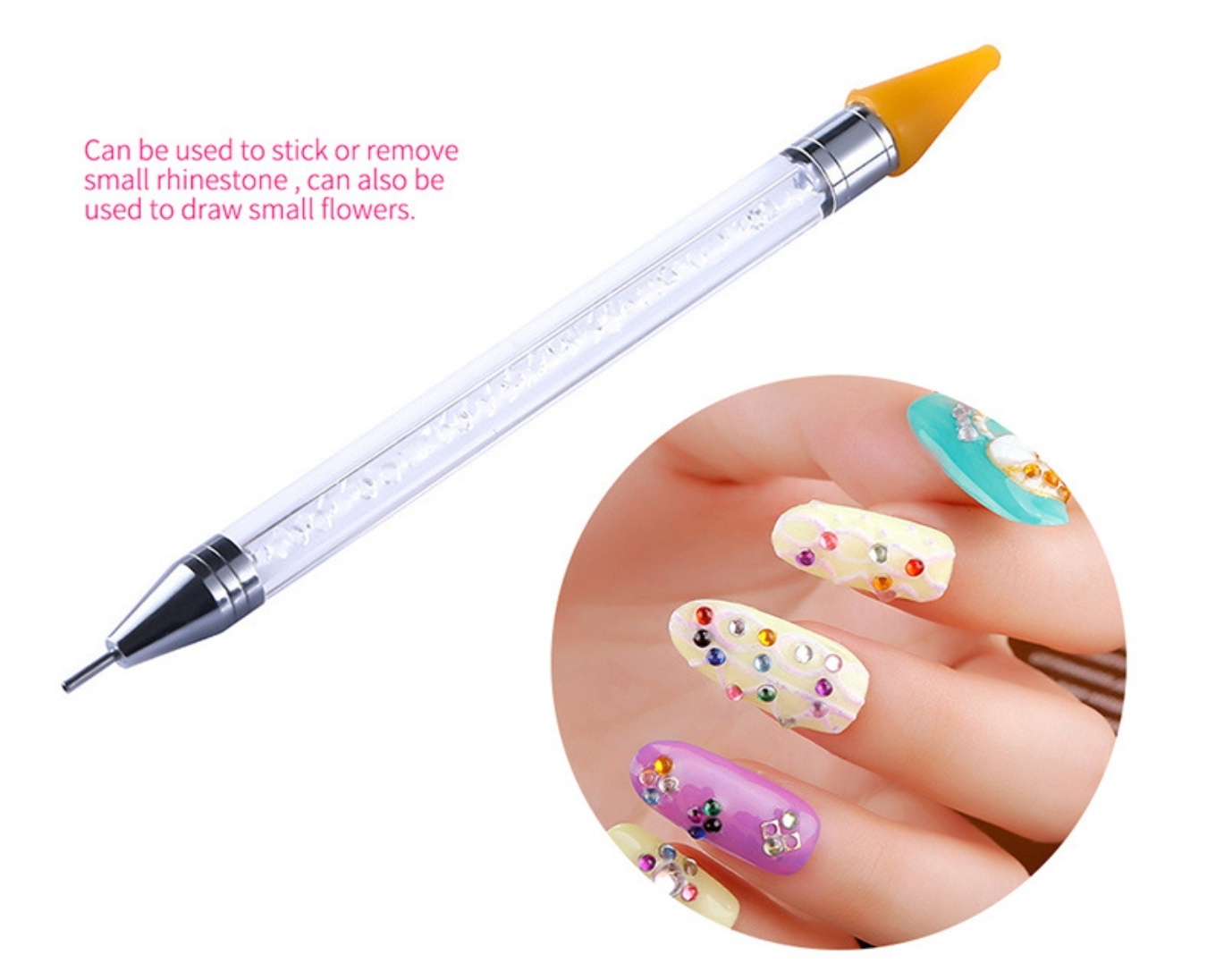 ปากกาดูดเพชร ปากกาจิ้มเพชร มีหัว2ด้าน