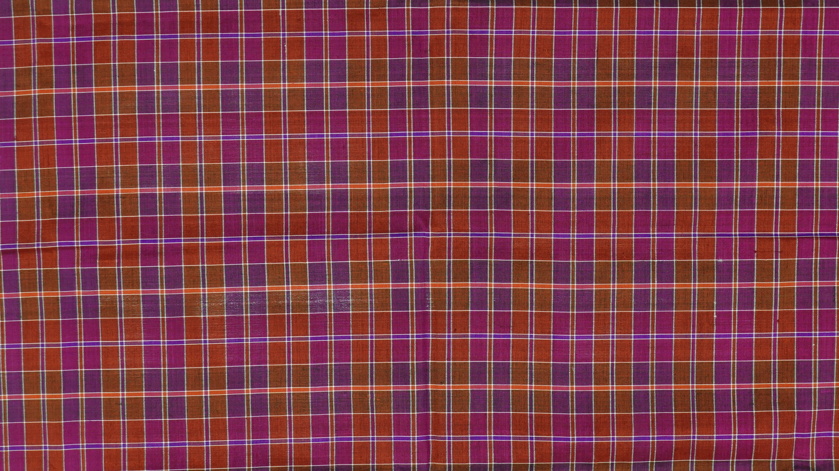 ผ้าขาวม้า ผ้าไหม ไหมแท้ ขนาด 63x200cm ขิดลายช้าง สีชมพู รหัส R4E-ME-01086811