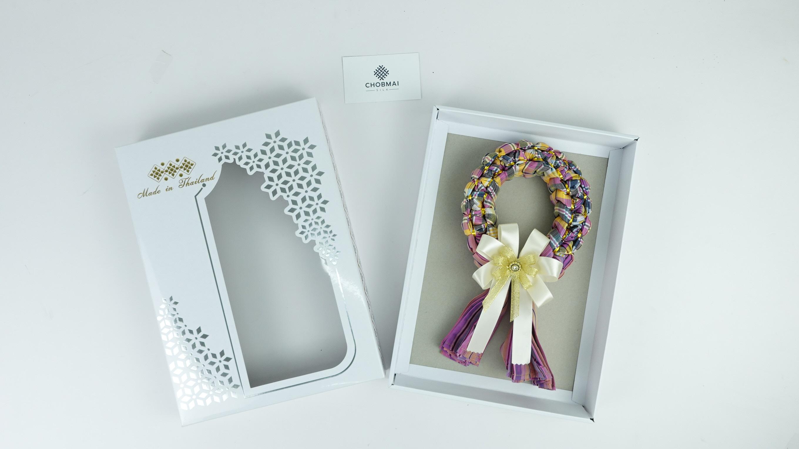 ค่าถักพวงมาลัยไหม (ไม่รวมผ้า) รหัส CUT-26-0722671