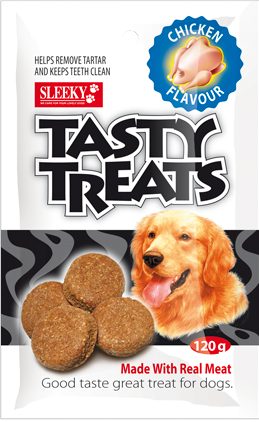 SLEEKY เทสตี้ ทรีท รสไก่ (120 กรัม)