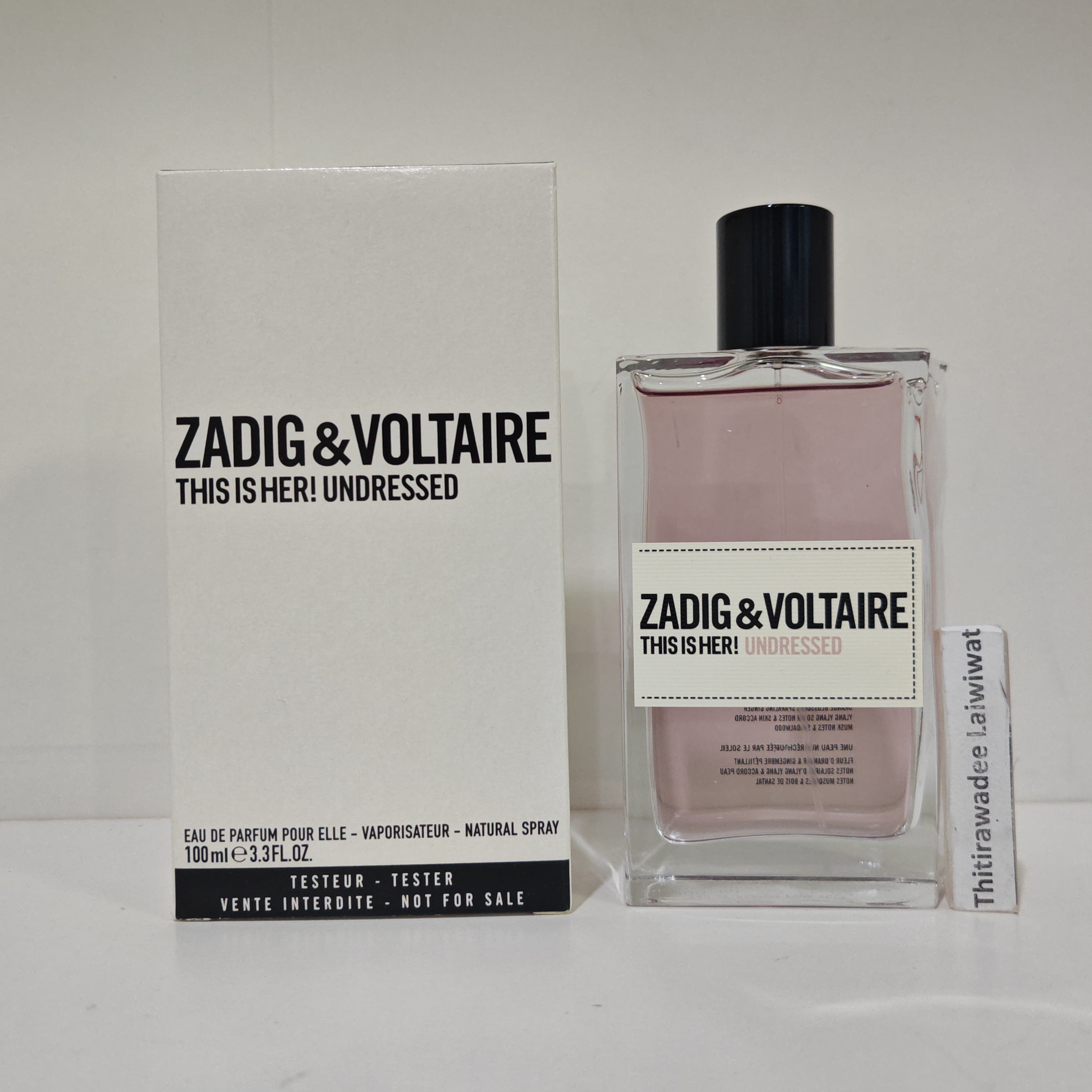 น้ำหอม Zadig & Voltaire THIS IS HER! UNDRESSED Pour Elle EDP 100ml กล่องเทสเตอร์ขาว