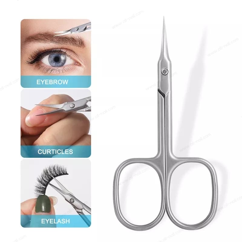 กรรไกรปลายโค้ง ปลายงอ กรรไกรเล็มหนัง วัสดุสแตนเลส