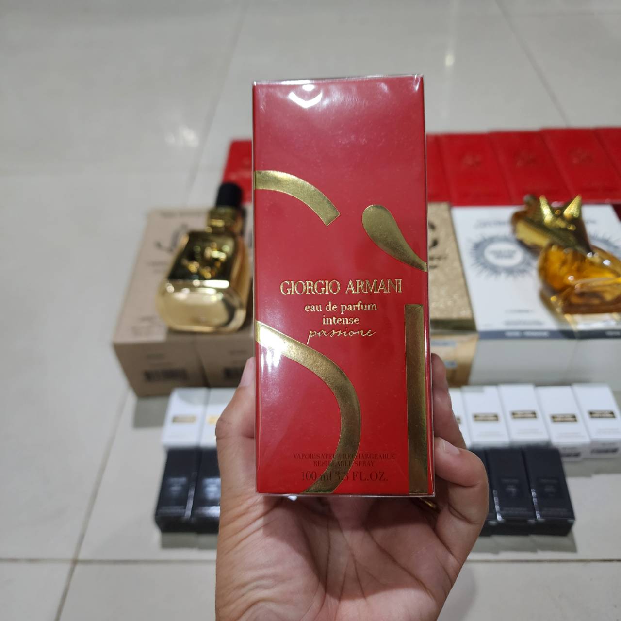 น้ำหอมแท้ Giorgio Armani Si Passione Intense ปี 2024 ขนาด100ml กล่องซีลป้ายไทย