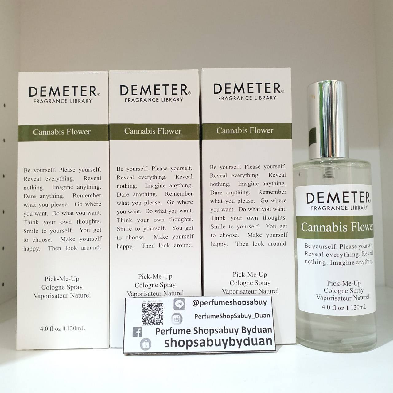น้ำหอมแท้ Demeter Cannabis Flower cologne Spray 120ml กล่องจริง