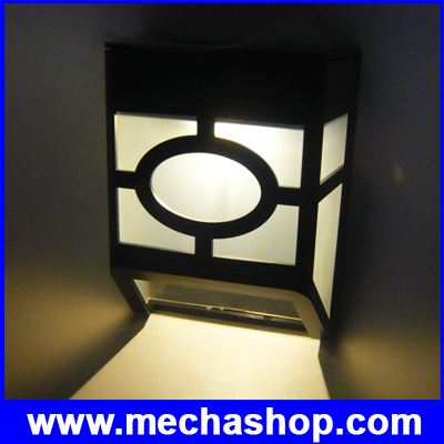 ไฟทางเดินพลังงานแสงอาทิตย์ แสงสีขาว ไฟLED solar power 2 LED Light Wall Path Garden (สำหรับไฟนอกบ้าน ไฟบันได)