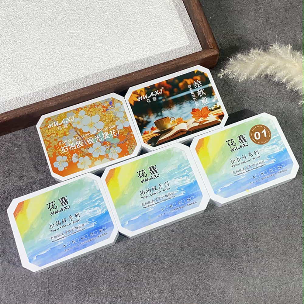 สีเจลเพ้นท์ สีเจลทำออมเบรย์ สีเจลไล่สี ใช้ทาได้ สีสดใส แบบตลับ 9สี/เซต